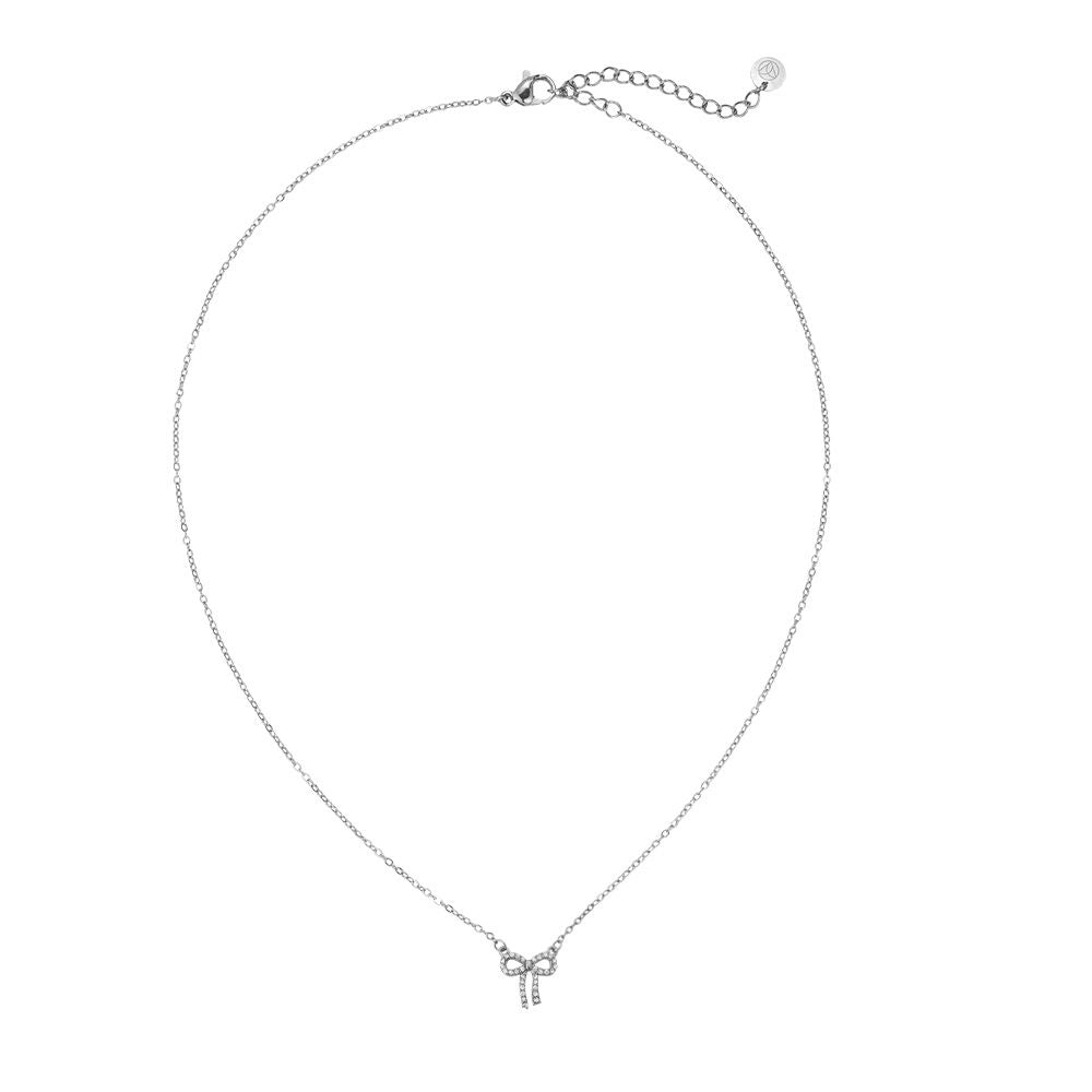 Bowtie With Diamonds Edelstahl Halskette
