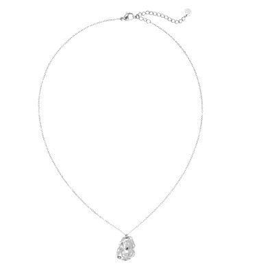 Uneven Finger Print Simple Chain Edelstahl Halskette