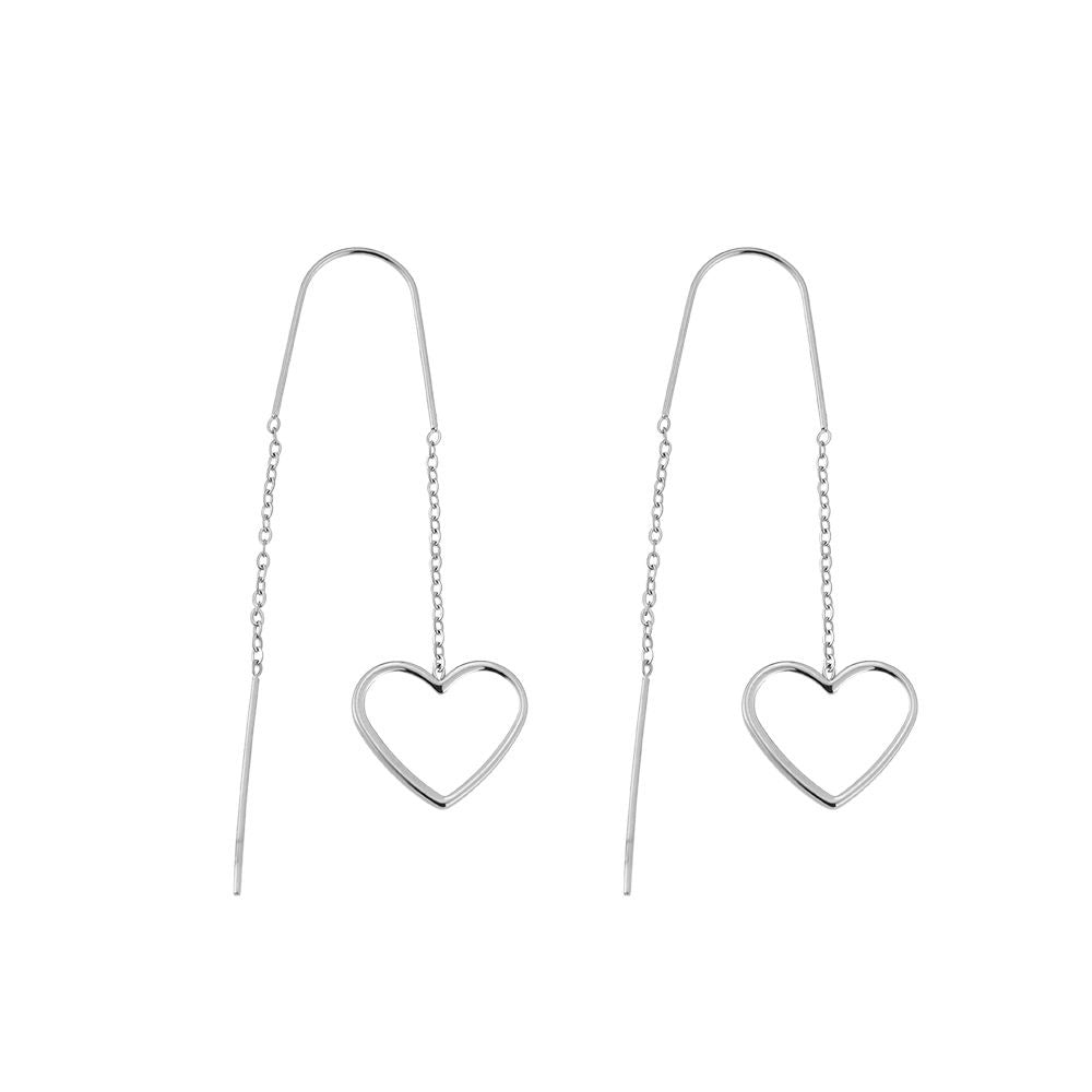 Fine Heartbeat Edelstahl Ohrringe