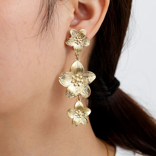 Great Flowers Edelstahl Ohrringe