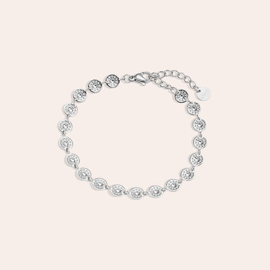 Mini Coins Edelstahl Armband