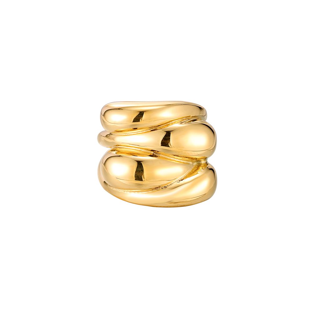 Finger Crossed Edelstahl Ring