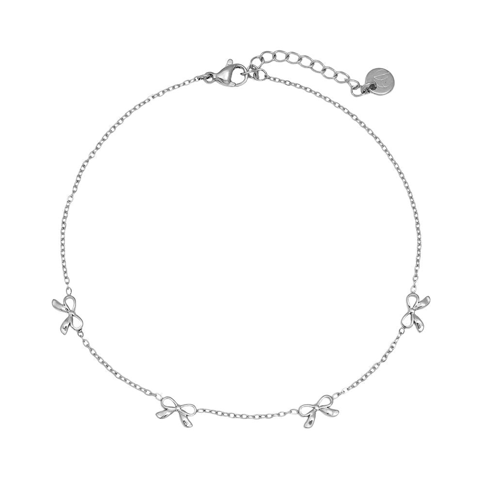 Tiny Bowtie Edelstahl Fußkette