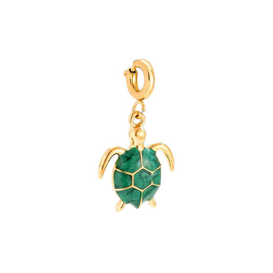 Spring Clasp Turtle Edelstahl Charm