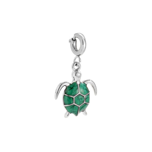 Spring Clasp Turtle Edelstahl Charm
