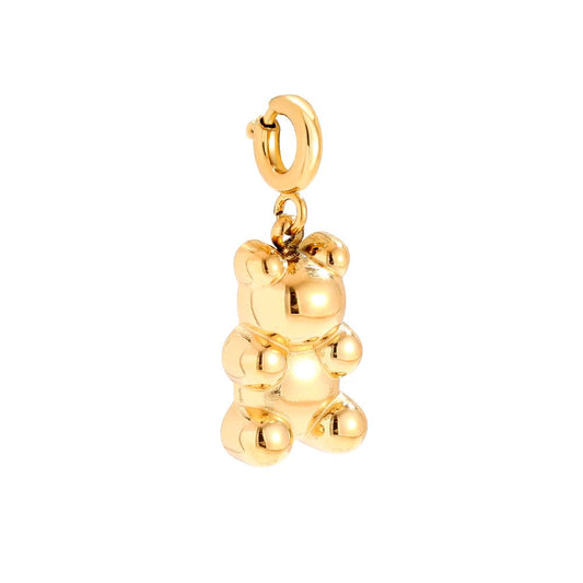 Spring Clasp Bear Edelstahl Charm