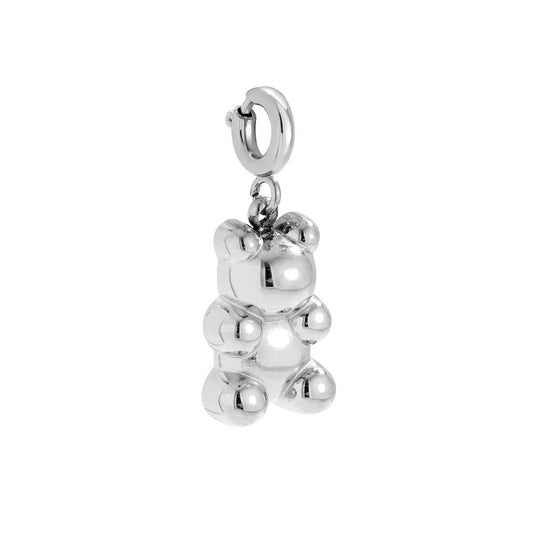Spring Clasp Bear Edelstahl Charm