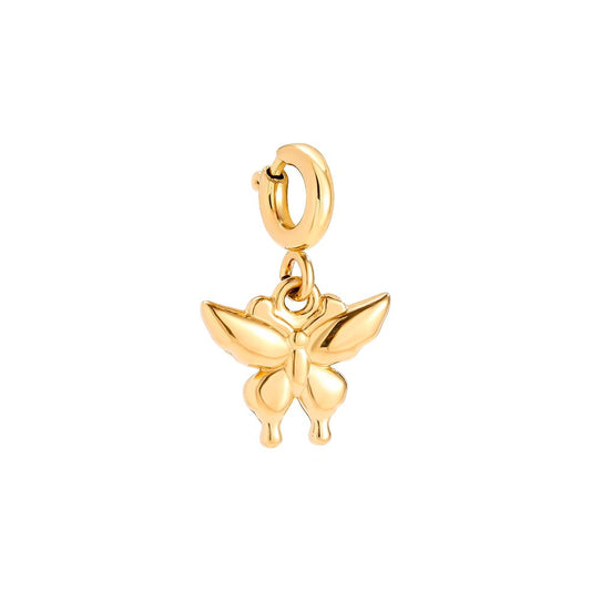Spring Clasp One Butterfly Edelstahl Pendant