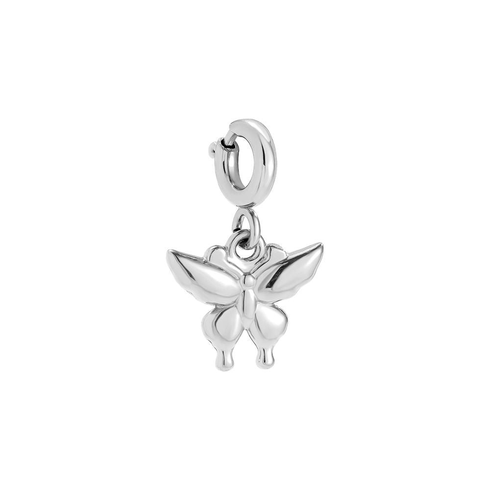 Spring Clasp One Butterfly Edelstahl Pendant
