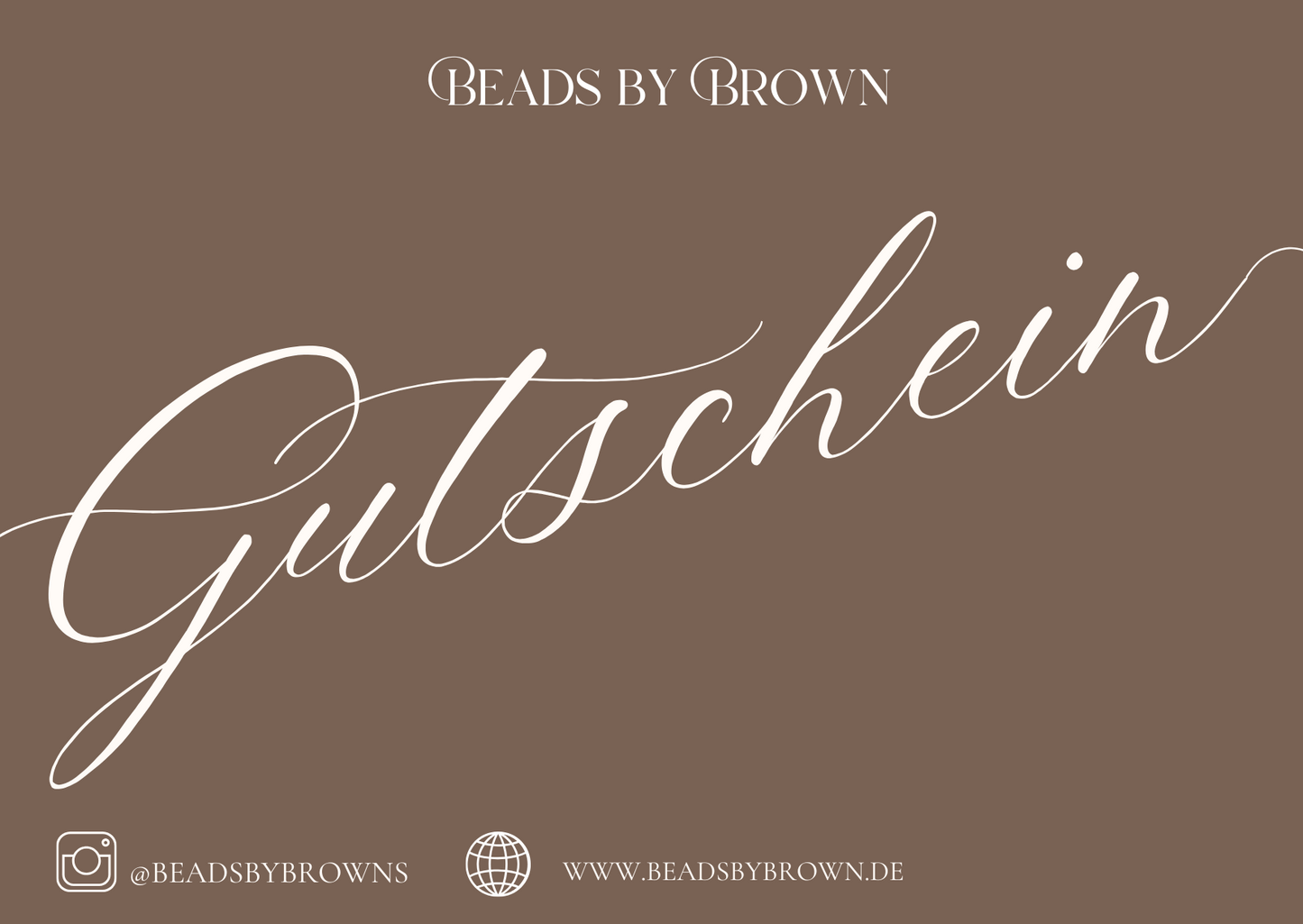 Geschenkgutschein Beads by Brown