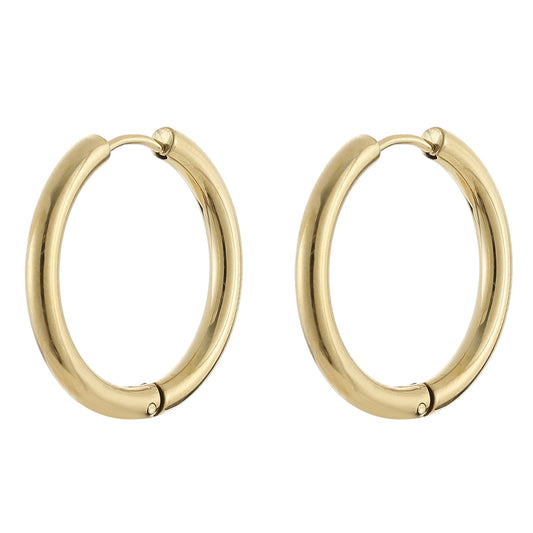 Große Edelstahl-Creolen