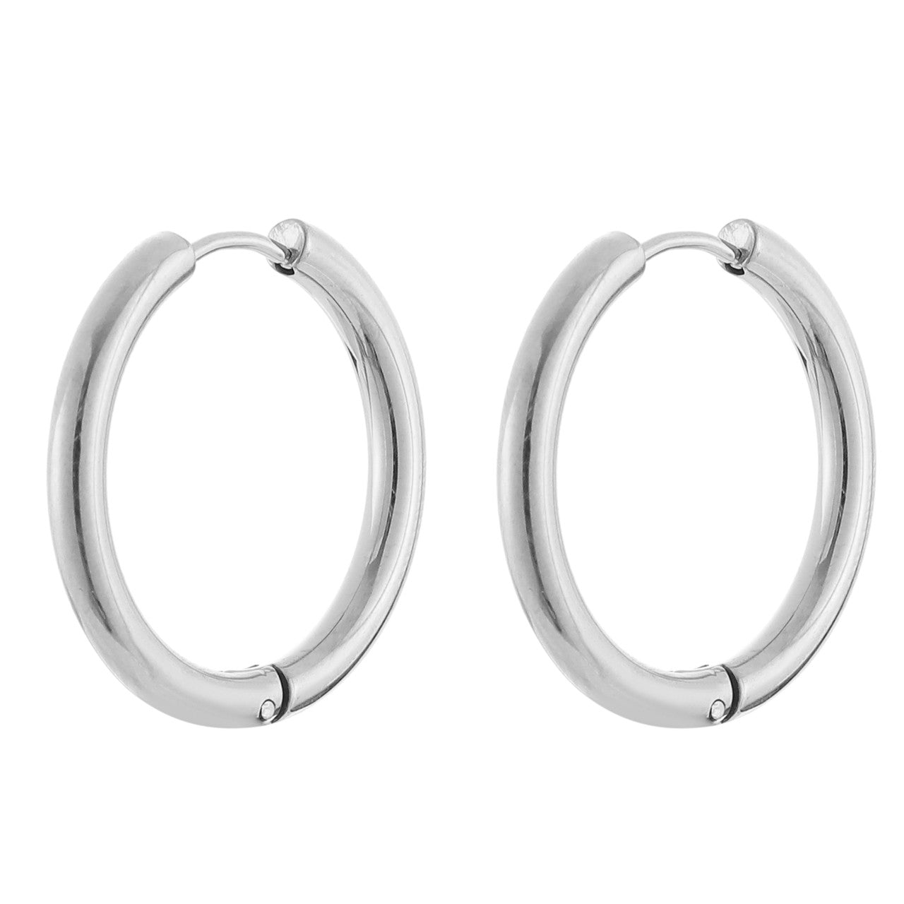 Große Edelstahl-Creolen