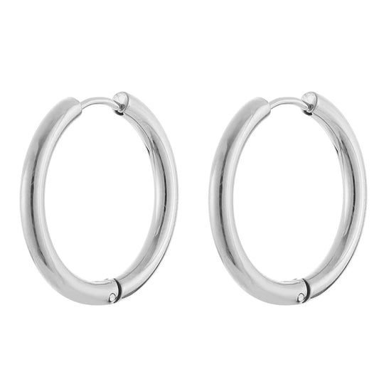 Große Edelstahl-Creolen