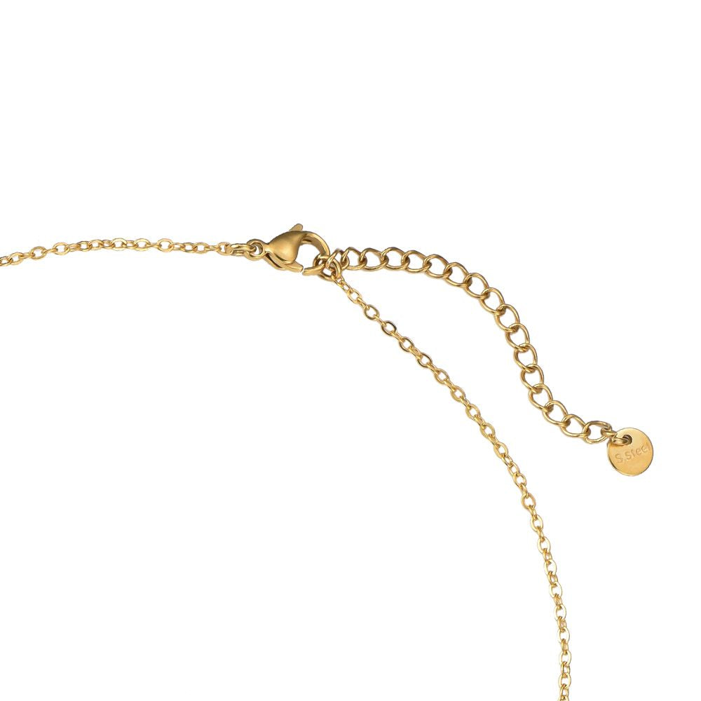 Fine Round Pearl Stainless Steel Necklace