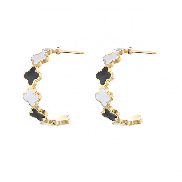 Ohrstecker mit Kleeblattform