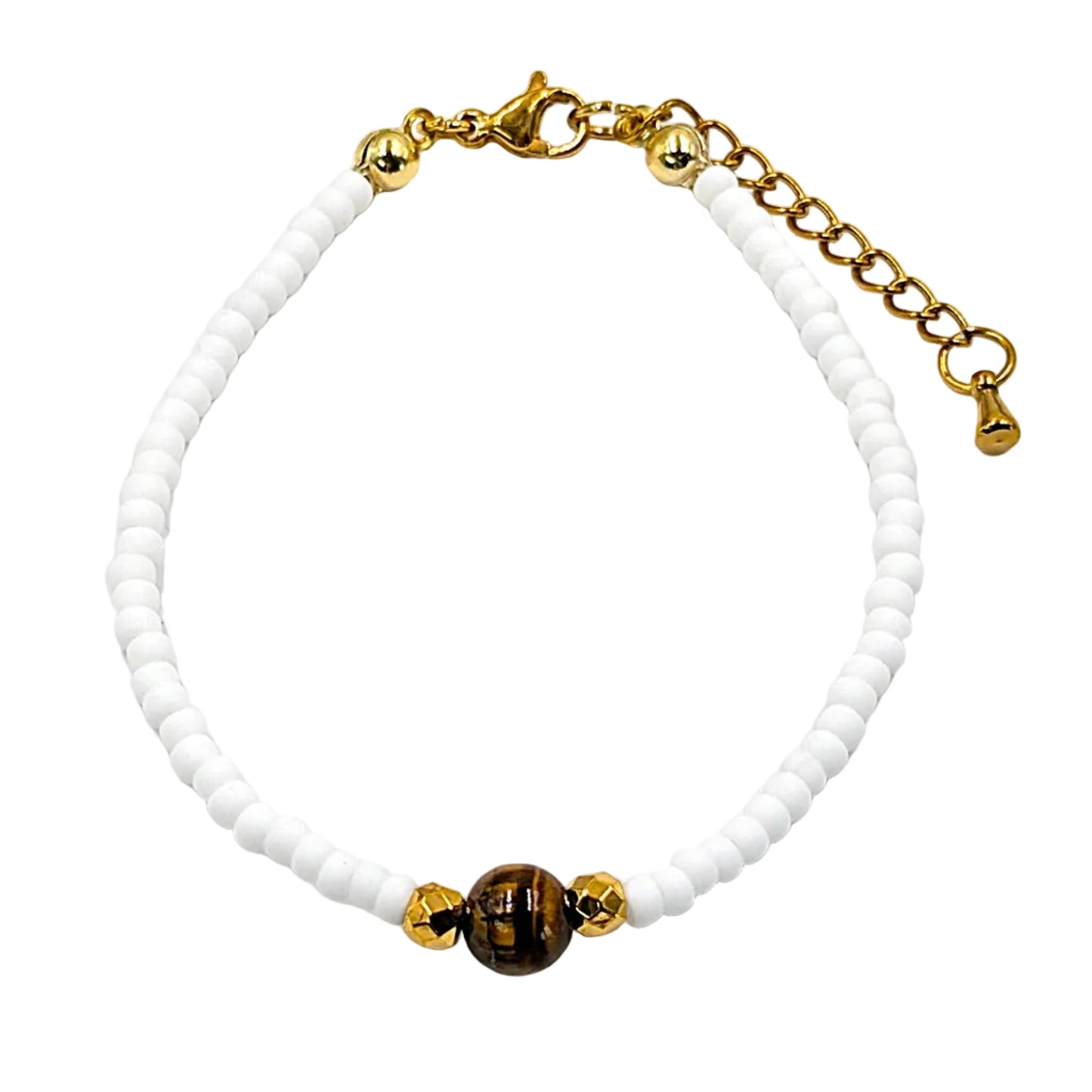 Miyuki Armband mit Natursteinperle