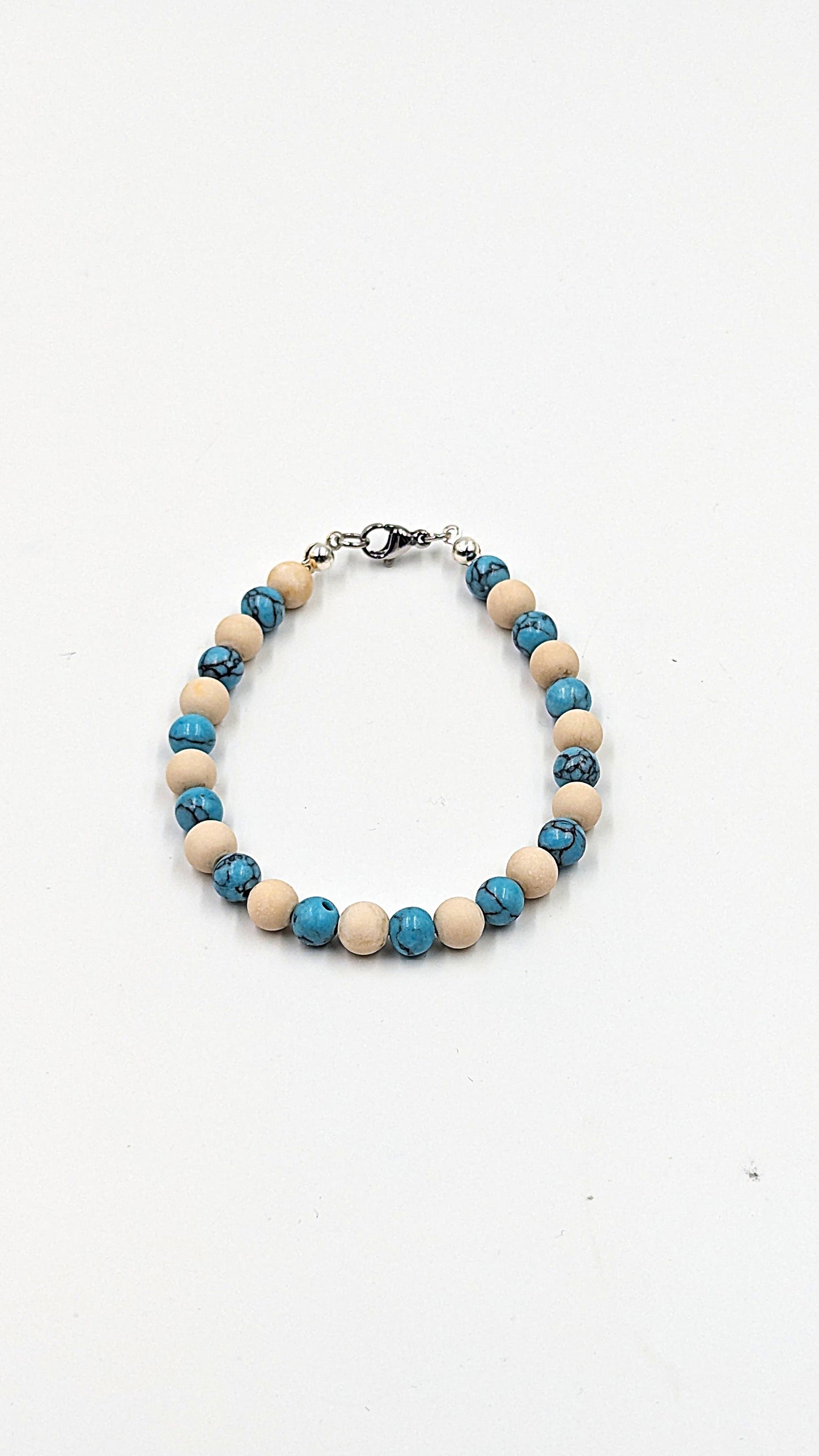Natursteinarmband Turquoise blue