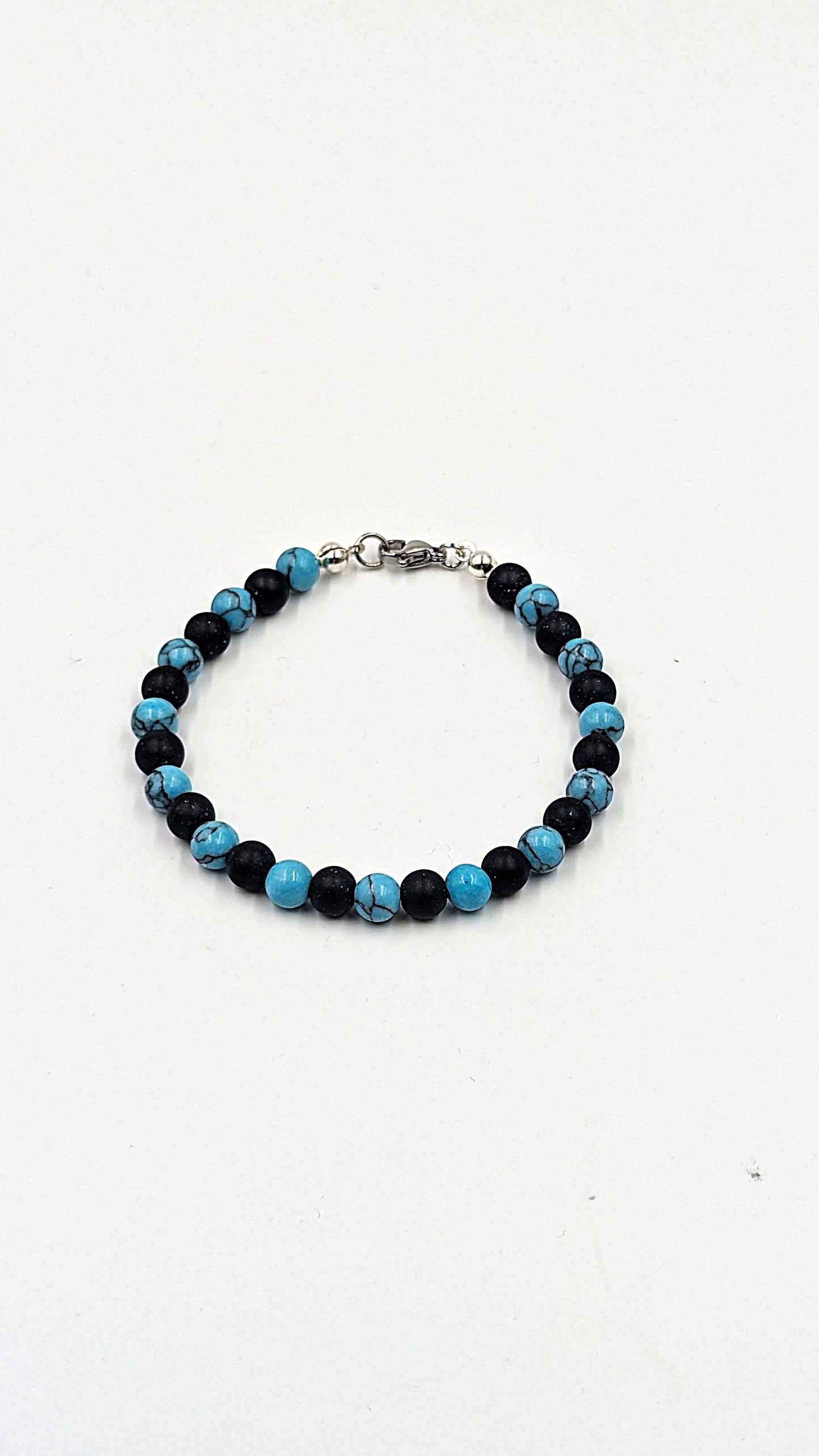 Natursteinarmband Turquoise blue