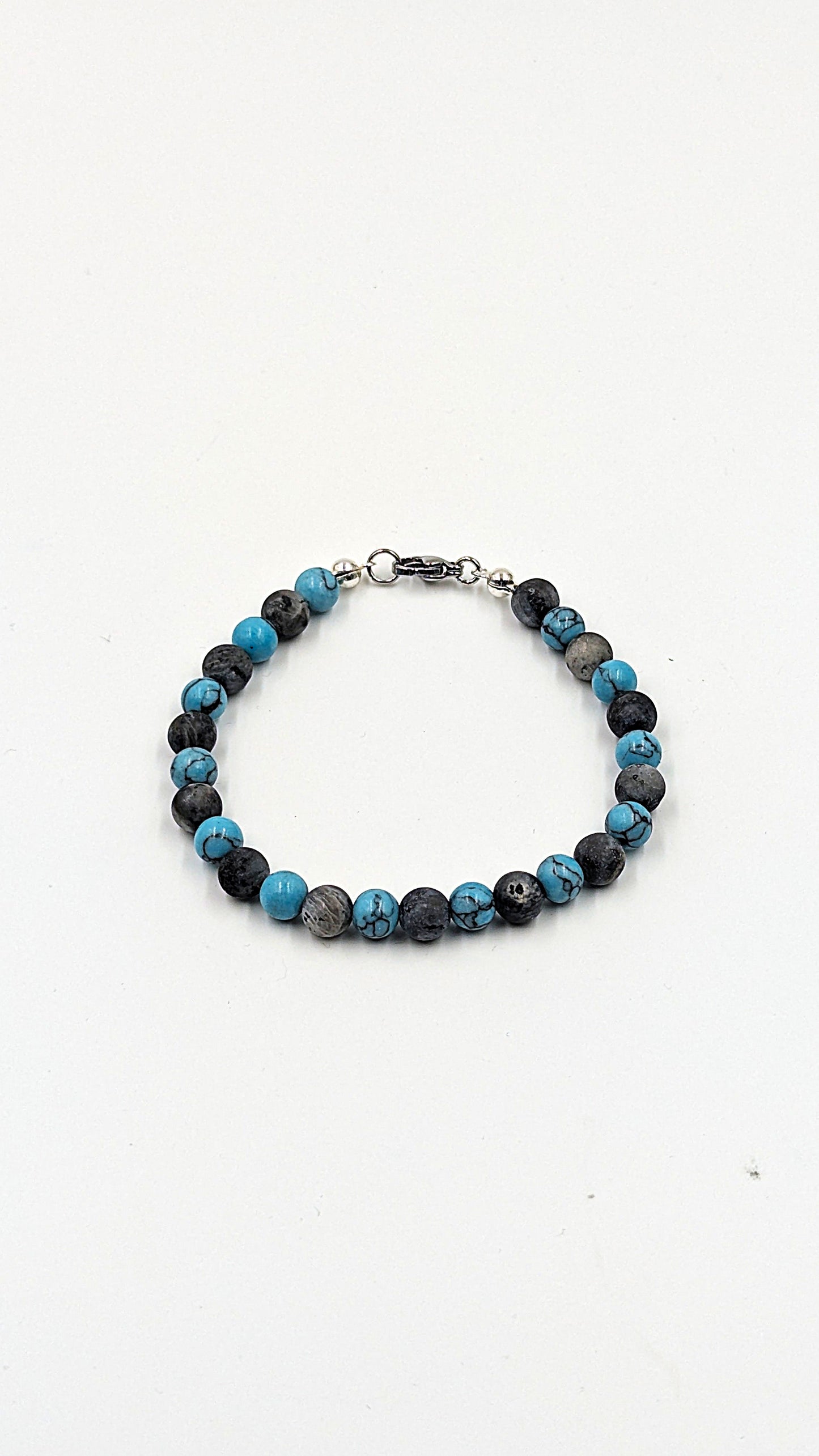 Natursteinarmband Turquoise blue