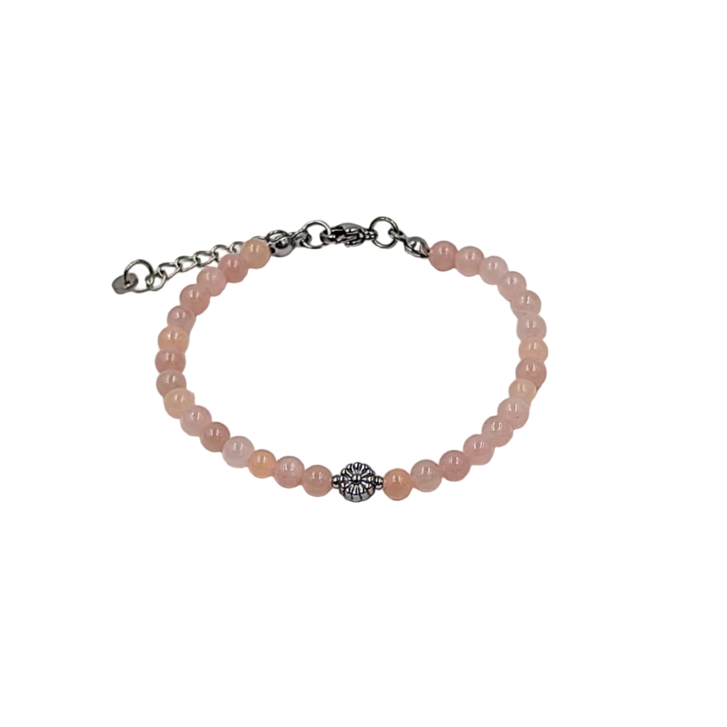 Natursteinperlenarmband Flower