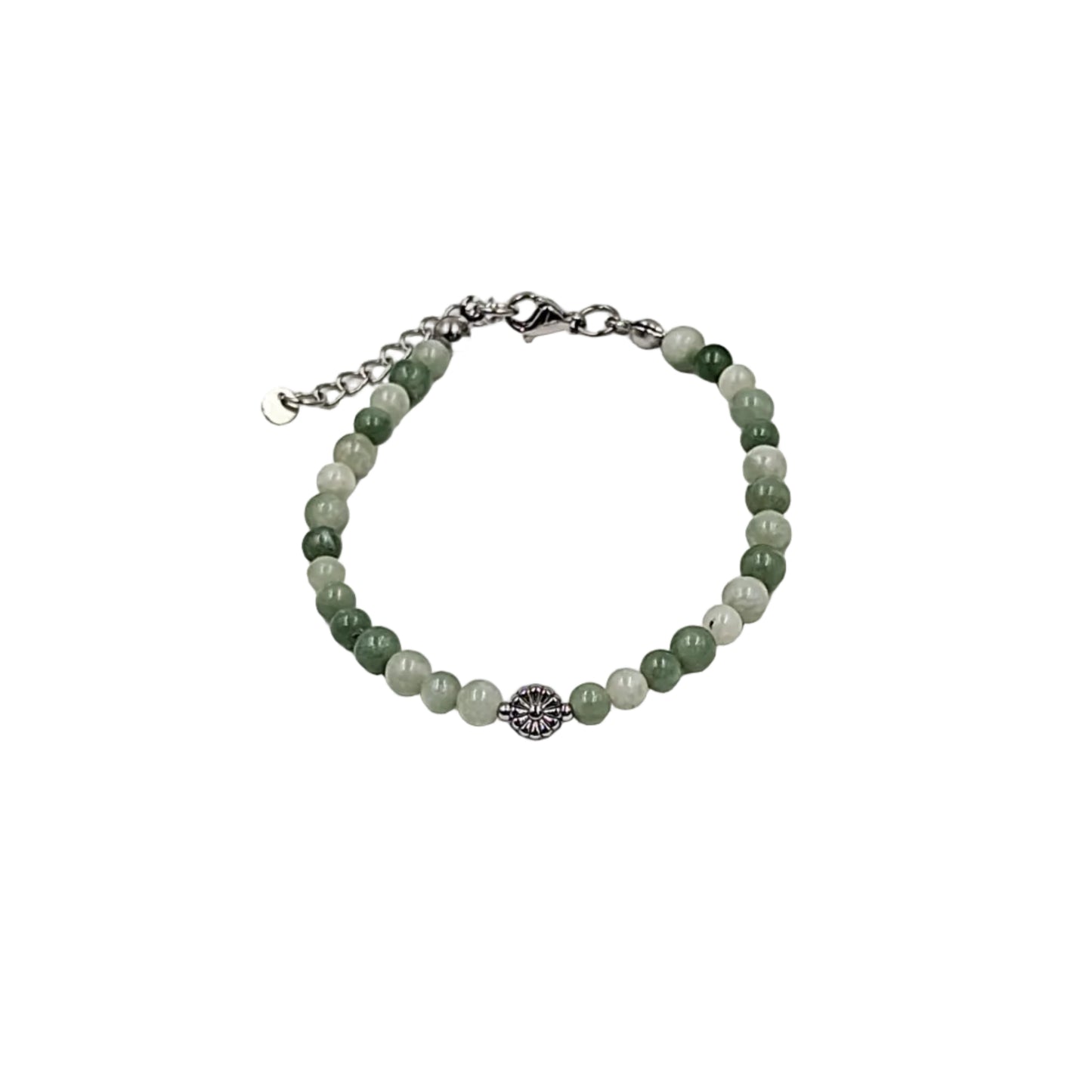 Natursteinperlenarmband Flower