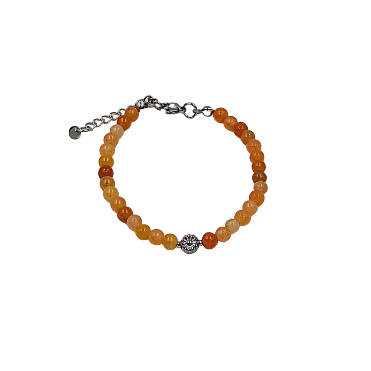 Natursteinperlenarmband Flower