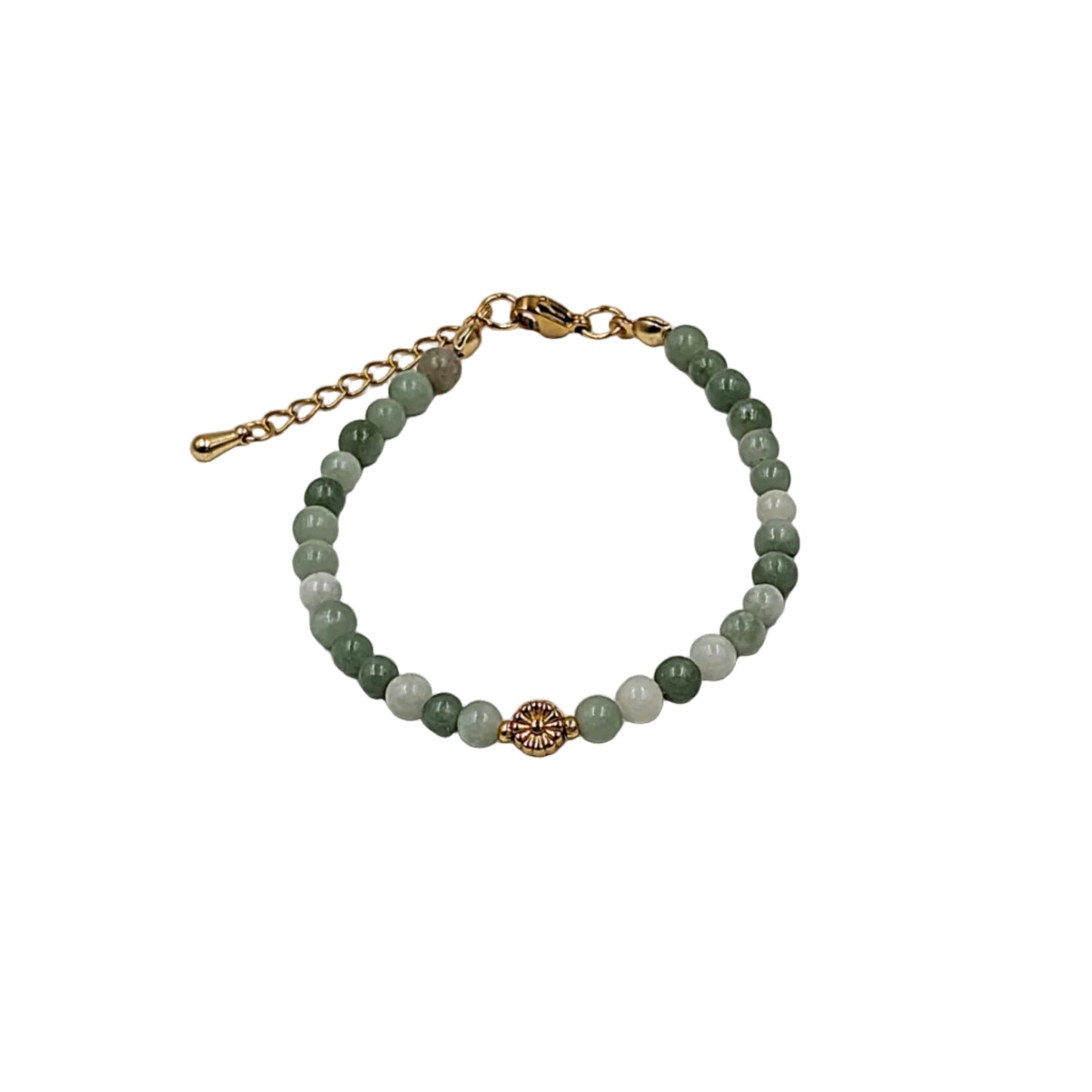 Natursteinperlenarmband Flower