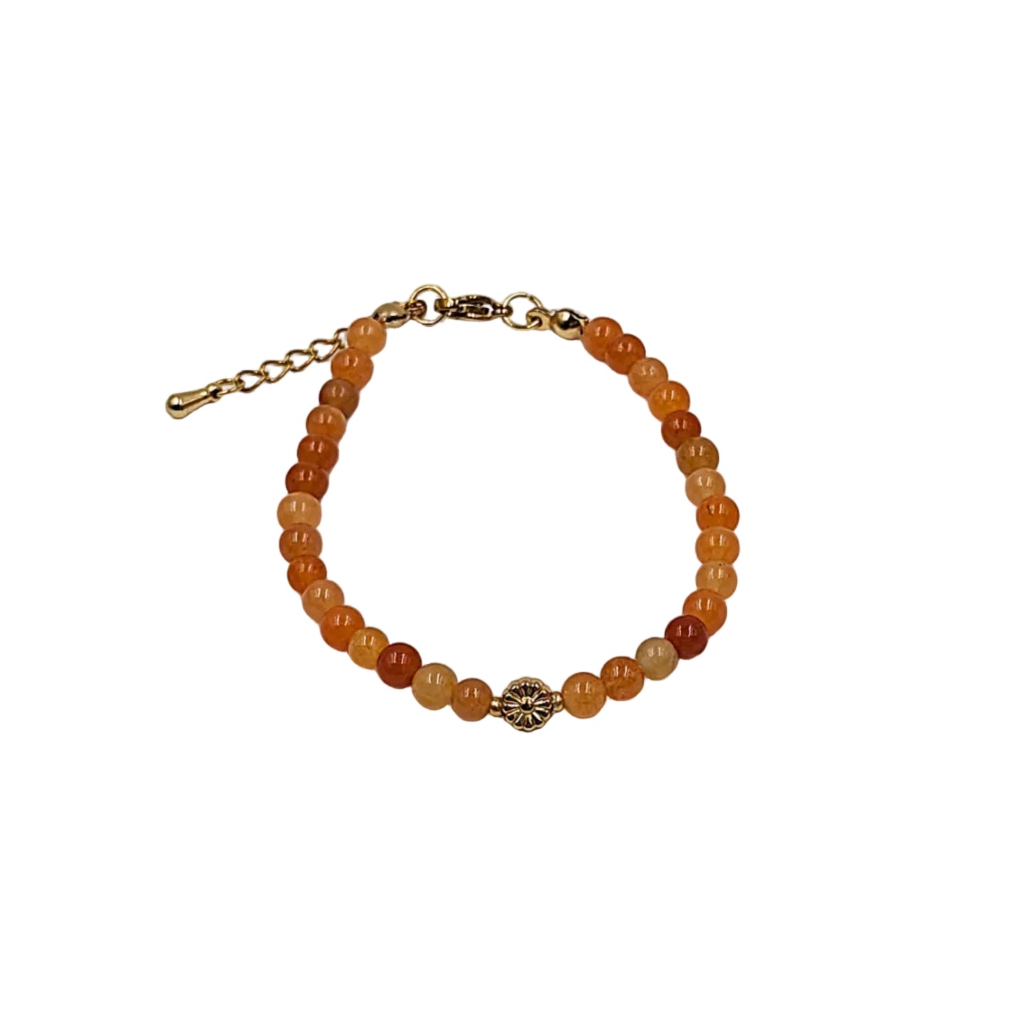 Natursteinperlenarmband Flower