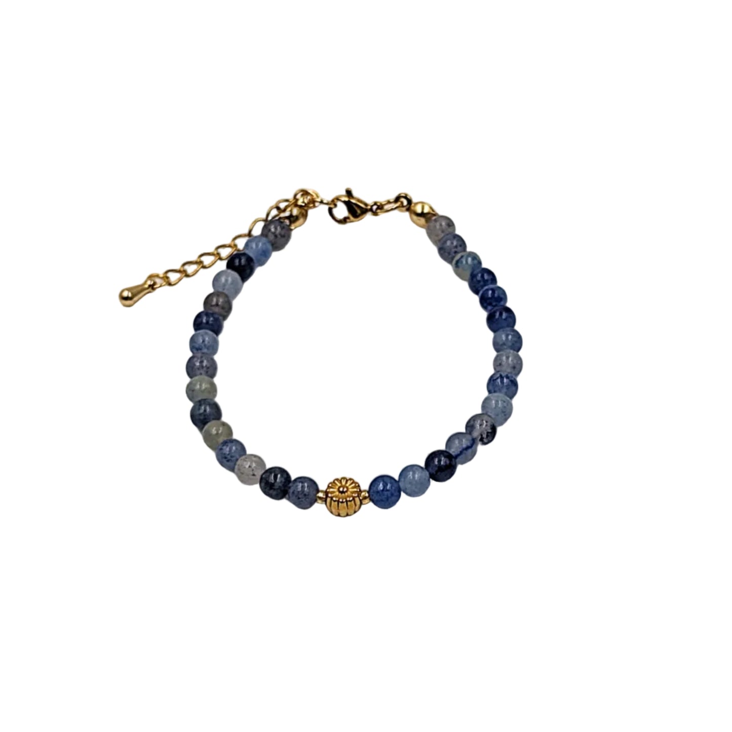 Natursteinperlenarmband Flower