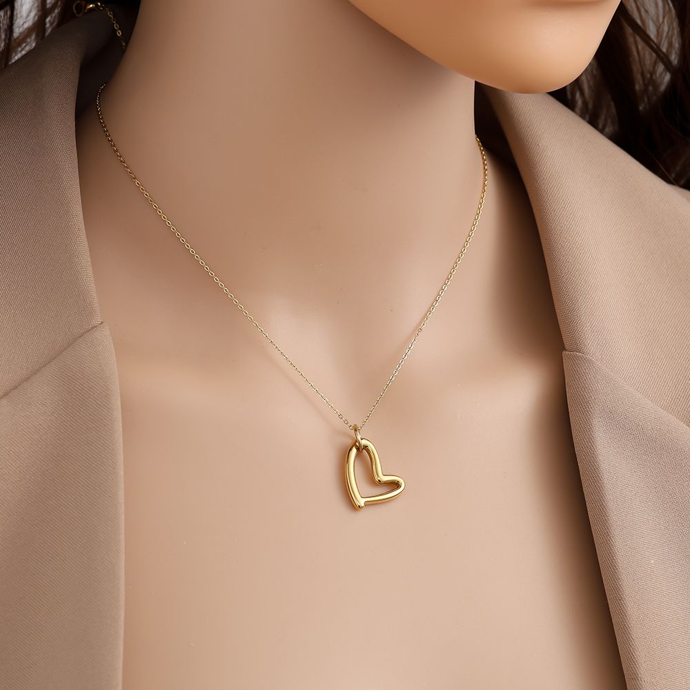 Fine Heart Edelstahl Halskette