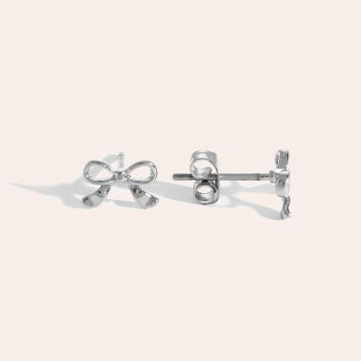 Classic Bowtie Edelstahl Ohrringe