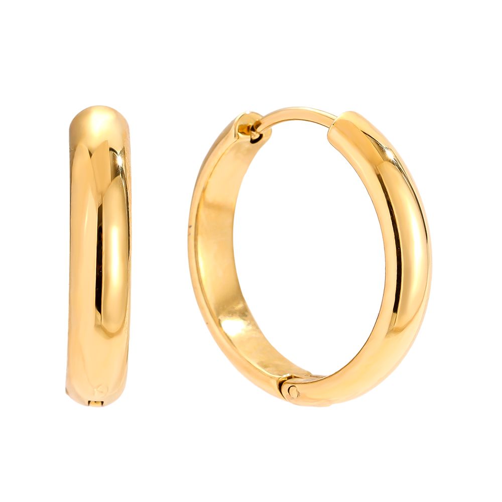 Fine Hoop Edelstahl Ohrringe