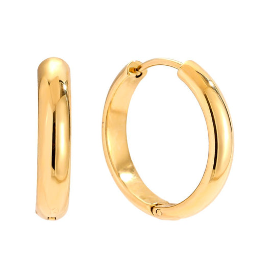 Fine Hoop Edelstahl Ohrringe