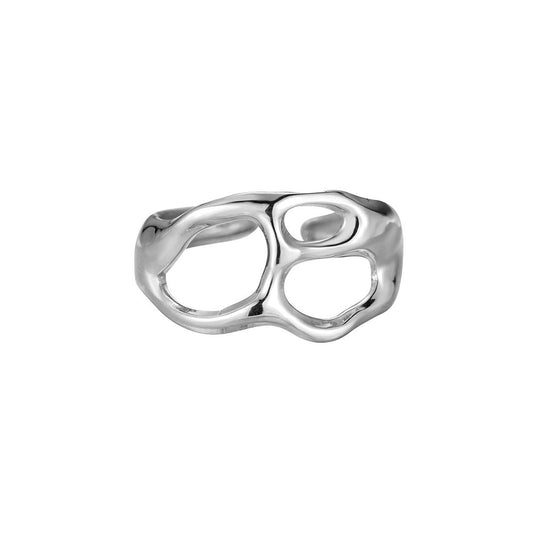 Three Holes Edelstahl Ring