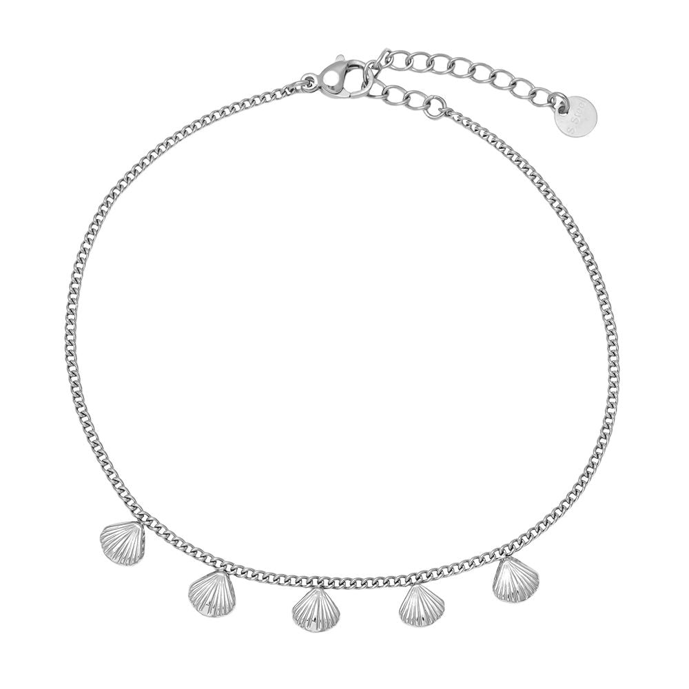 Mini Shells Edelstahl Fußkette
