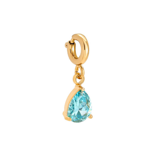 Spring Clasp Drop Diamond Edelstahl Pendant