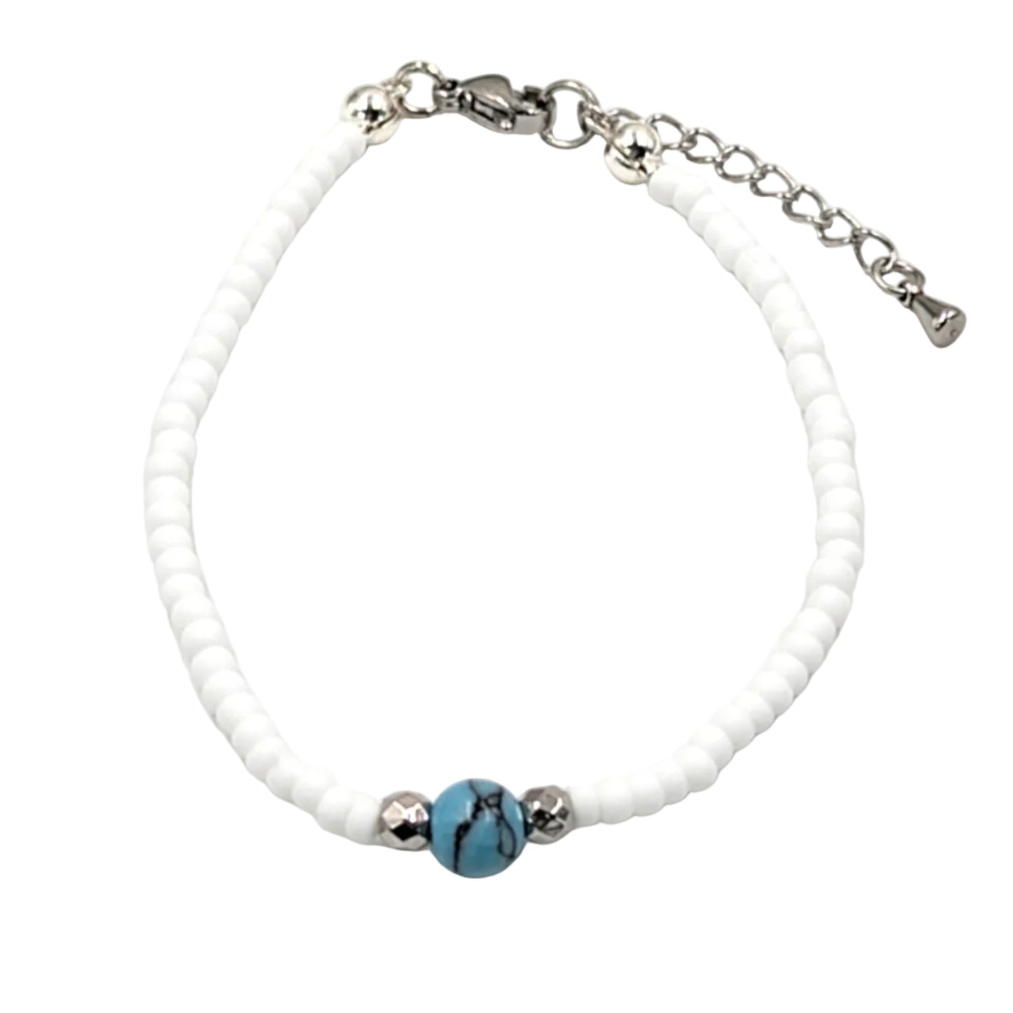 Miyuki Armband mit Natursteinperle