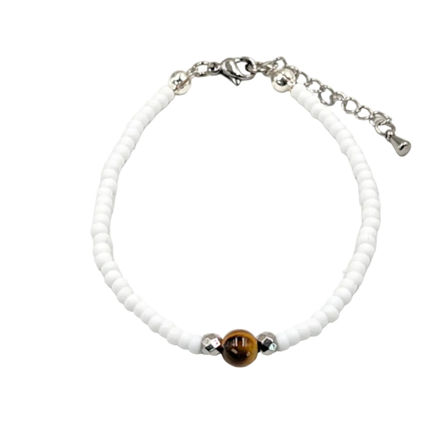 Miyuki Armband mit Natursteinperle