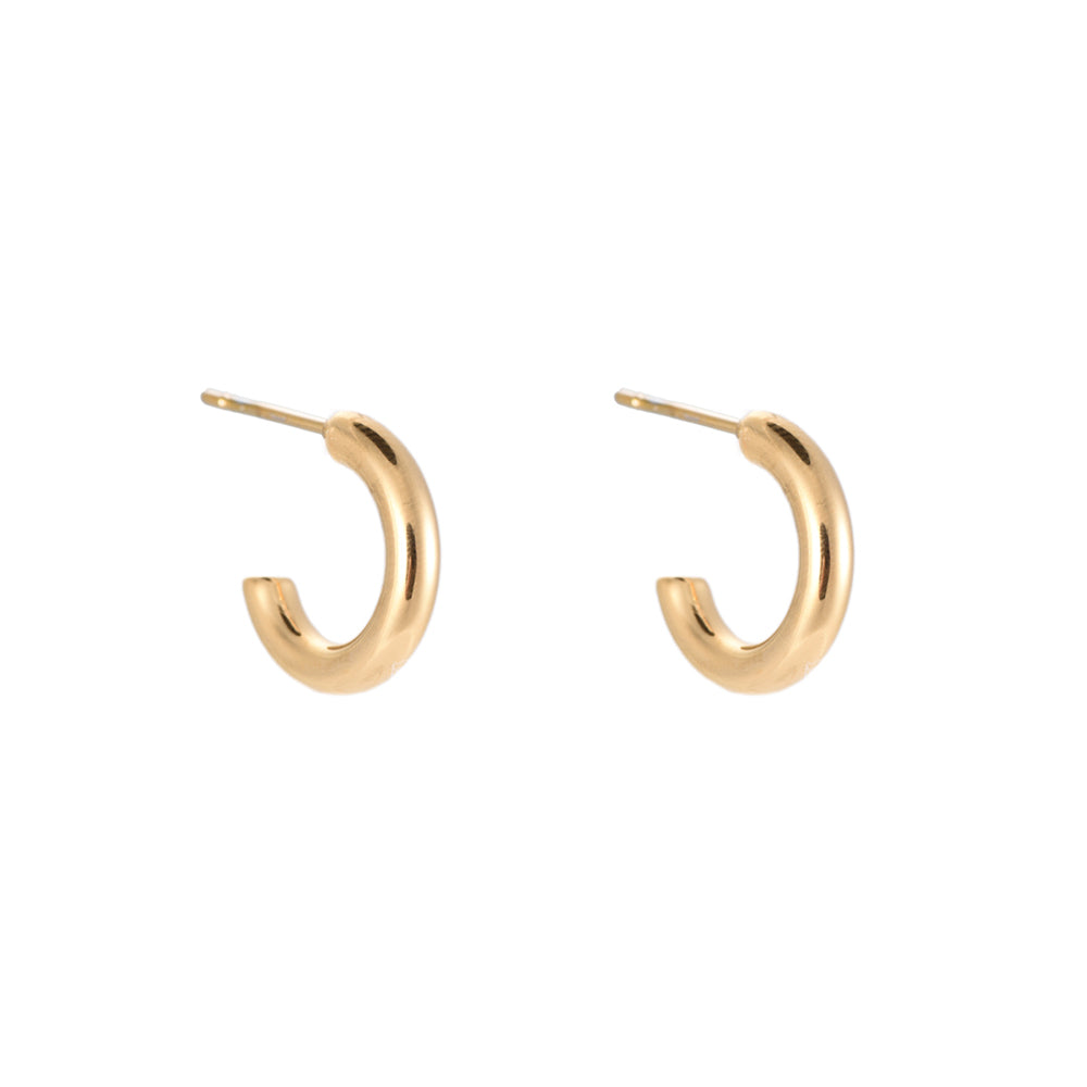 2 cm Simple Hoop Stainless Steel Earring