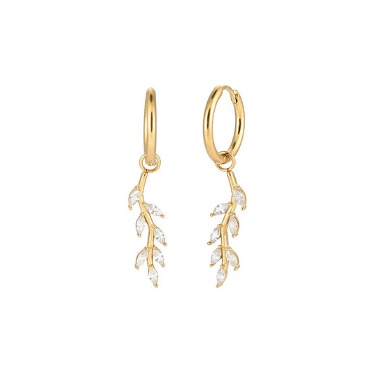 Crystal Trunk Stainless Steel Earrings