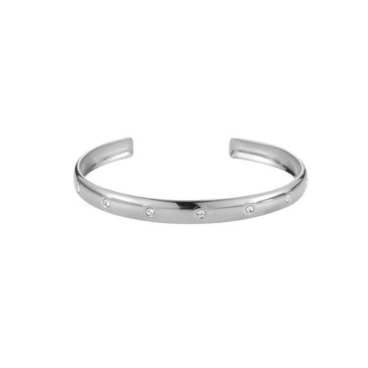 Infinity Diamonds Stainless Steel Bangle