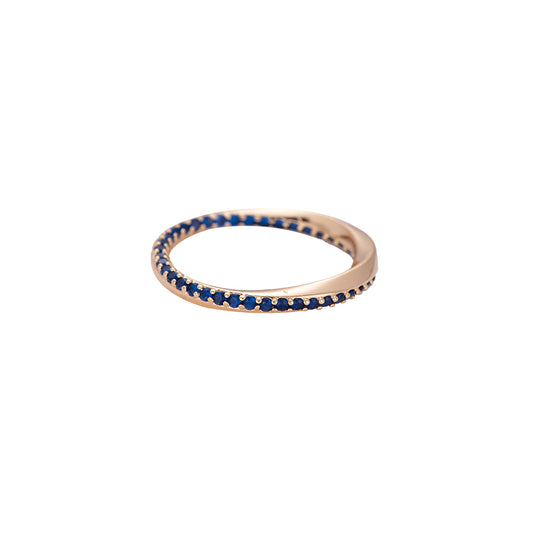 Surrounding Diamonds Vergoldeter Ring Color Edition