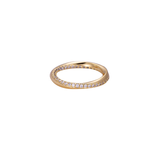 Surrounding Diamonds Vergoldeter Ring Color Edition