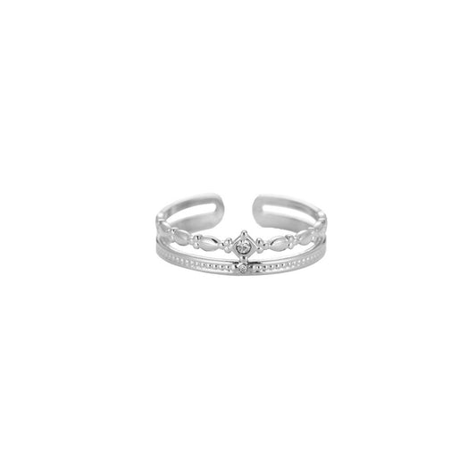 Jessie 2 Layer Edelstahl Ring